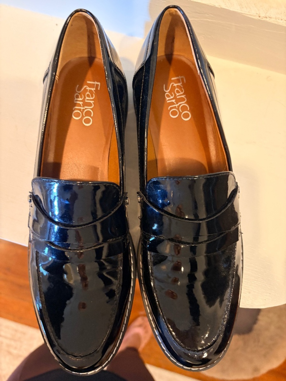 Patent Leather Penny Loafers